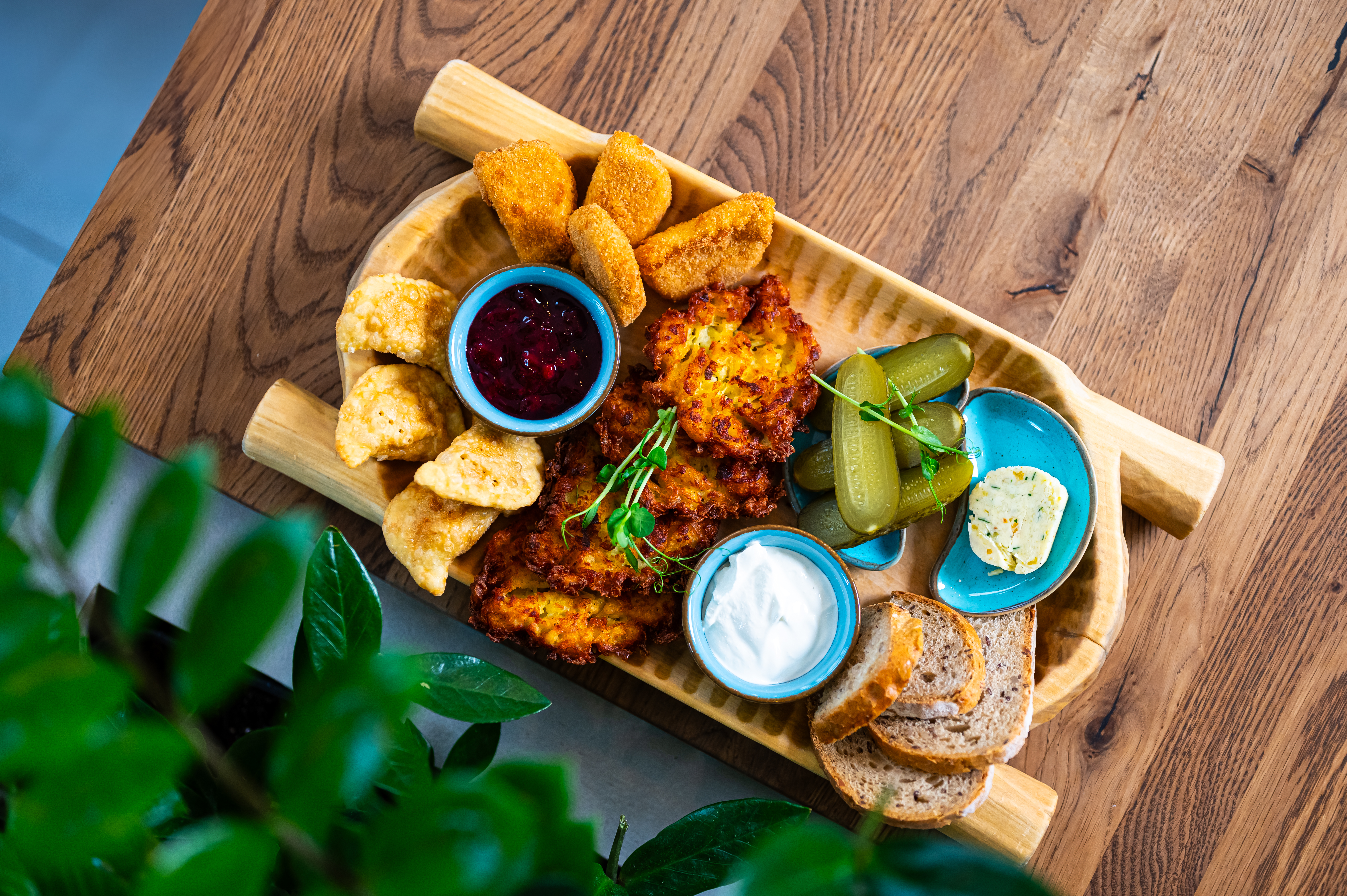 Plate of Polish delicacies